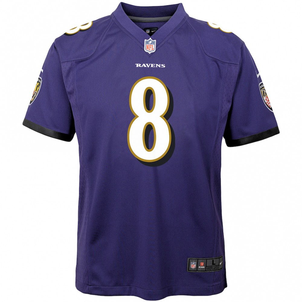 Lamar Jackson Baltimore Ravens Nike Youth Game Jersey - Purple-GridironStore